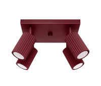 Спот SOLLUX SL.2304 KARBON BURGUNDY SQUARE 4 x GU10