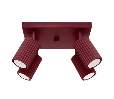Спот SOLLUX SL.2304 KARBON BURGUNDY SQUARE 4 x GU10 Спот SOLLUX SL.2304 KARBON BURGUNDY SQUARE 4 x GU10