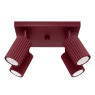 Спот SOLLUX SL.2304 KARBON BURGUNDY SQUARE 4 x GU10
