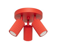 Спот SOLLUX SL.2367 KARBON RED ROUND 3 x GU10