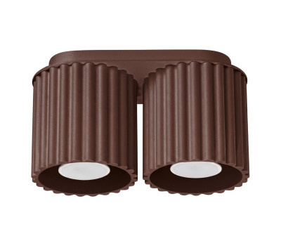 Луна за външен монтаж SOLLUX SL.2424 AURA BROWN 2 x GU10