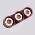 Луна за външен монтаж SOLLUX SL.2636 AURA BURGUNDY 3 x GX53