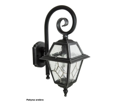 Градински аплик SU-MA K 3012/1/N S ANTIQUE SILVER WITRAZ