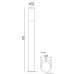 Градински стълб SU-MA ST 022-1100 BL INOX