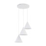 Пендел TK LIGHTING 10012 CONO WHITE 3 S