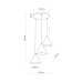 Пендел TK LIGHTING 10067 CONO BLACK 3 S