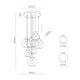 Пендел TK LIGHTING 10207 CUBUS GRAPHITE