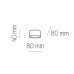 Луна за външен монтаж TK LIGHTING 6241 DALLAS BLACK