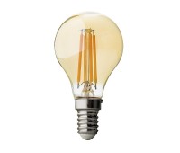 LED крушка Ultralux LFG41425D FILAMENT E14 G45 4W 2500K ДИМИРУЕМА