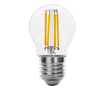 LED крушка Ultralux LFG42742D FILAMENT E27 G45 4W 4200K ДИМИРУЕМА