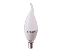 LED крушка V-TAC 117 CANDLE Пламък E14 5,5W SAMSUNG LED 3000K
