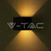 LED фасаден аплик V-TAC 217078 LED WALL LAMP 5W 3000K BLACK IP65 LED фасаден аплик V-TAC 217078 LED WALL LAMP 5W 3000K BLACK IP65