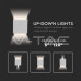 LED фасаден аплик V-TAC 217079 LED WALL LAMP 5W 3000K WHITE IP65 LED фасаден аплик V-TAC 217079 LED WALL LAMP 5W 3000K WHITE IP65