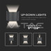 LED фасаден аплик V-TAC 217081 LED WALL LAMP 5W 3000K BLACK