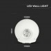 LED фасаден аплик V-TAC 218301 LED ROUND WALL LAMP 4W 3000K IP65