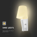LED аплик V-TAC 240006 2W CREE LED 3000K WHITE WALL USB LAMP LED аплик V-TAC 240006 2W CREE LED 3000K WHITE WALL USB LAMP