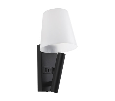 V-TAC 240016 2W CREE LED 3000K BLACK WALL USB LAMP