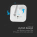 V-TAC 240026 8W CREE LED 3000K WHITE WALL USB LAMP