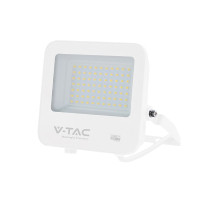LED фасаден прожектор V-TAC 242086 50W CREE LED 4000K IP65 WHITE SLIMLINE FLOODLIGHT FLICKER FREE