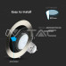 V-TAC 3596 ROUND SATIN CHROME V-TAC 3596 ROUND SATIN CHROME
