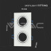 V-TAC 3607 SQUARE WHITE V-TAC 3607 SQUARE WHITE