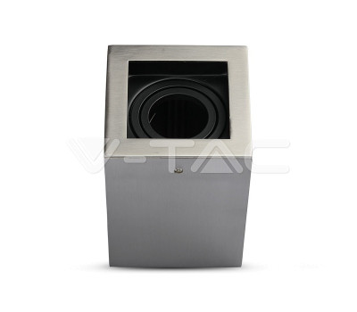 Луна за външен монтаж V-TAC 3632 SURFACE SQUARE SATIN NICKEL Луна за външен монтаж V-TAC 3632 SURFACE SQUARE SATIN NICKEL