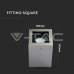 Луна за външен монтаж V-TAC 3632 SURFACE SQUARE SATIN NICKEL Луна за външен монтаж V-TAC 3632 SURFACE SQUARE SATIN NICKEL