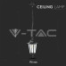 Градински пендел V-TAC 7072 GARDEN PENDANT LAMP BLACK IP44 Градински пендел V-TAC 7072 GARDEN PENDANT LAMP BLACK IP44