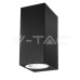 Фасаден аплик V-TAC 7511 BLACK SQUARE FACADE WALL LAMP 2 x GU10 IP44 Фасаден аплик V-TAC 7511 BLACK SQUARE FACADE WALL LAMP 2 x GU10 IP44