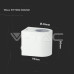 Фасаден аплик V-TAC 7540 WHITE FACADE WALL LAMP 1 x GU10 IP44 Фасаден аплик V-TAC 7540 WHITE FACADE WALL LAMP 1 x GU10 IP44