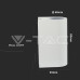 Фасаден аплик V-TAC 7542 WHITE FACADE WALL LAMP 2 x GU10 IP44 Фасаден аплик V-TAC 7542 WHITE FACADE WALL LAMP 2 x GU10 IP44