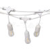 Градински кабел с фасунги V-TAC 7699 WHITE STRING LIGHT 15 x E27 IP65 Градински кабел с фасунги V-TAC 7699 WHITE STRING LIGHT 15 x E27 IP65