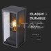  V-TAC 8517 BLACK FACADE WALL LAMP 1 x Е27 IP44