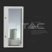 Фасаден аплик V-TAC 8518 WHITE FACADE WALL LAMP Е27 IP44 Фасаден аплик V-TAC 8518 WHITE FACADE WALL LAMP Е27 IP44