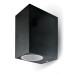 Фасаден аплик V-TAC 7511 BLACK SQUARE FACADE WALL LAMP 2 x GU10 IP44 Фасаден аплик V-TAC 7511 BLACK SQUARE FACADE WALL LAMP 2 x GU10 IP44
