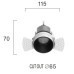 VIOKEF 3914-110B-3-S-38 ALEA TRIMLESS 5W CCT IP44