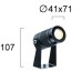 LED фасаден прожектор с колче за земя VIOKEF 4187501 ATLAS