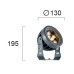 LED фасаден прожектор с колче за земя VIOKEF 4205100 ERMIS