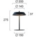 LED настолна лампа VIOKEF 4317000 LEONA