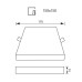 LED панел за вграждане VIVALUX 004284 QUADRA LED 24W CL