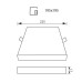 VIVALUX 004285 QUADRA LED 36W CL
