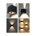 LED фасаден аплик VIVALUX 004624 STARK LED 2 x 3W RD 4000K IP54