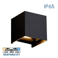 LED фасаден аплик VIVALUX 004625 STARK LED 2 x 3W SQ BK 3000К - 4000K - 6400К IP65