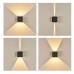 LED фасаден аплик VIVALUX 004625 STARK LED 2 x 3W SQ BK 3000К - 4000K - 6400К IP65