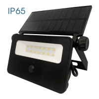 LED фасаден соларен прожектор с датчик за движение VIVALUX 004725 UNO SOLAR SENSOR LAMP 8W 4000K IP65