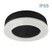 LED фасаден плафон VIVALUX 004748 DOLCE/R BK CL 15W 4000K IP65