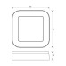 LED фасаден плафон VIVALUX 004749 DOLCE/SQ WH CL 15W 4000K IP65