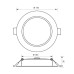 LED панел за вграждане VIVALUX 004754 VERA LED 9W CCT DIP-SWITCH IP54