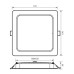 VIVALUX 004761 KAPI LED 18W CCT DIP-SWITCH IP54