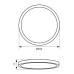 LED панел за вграждане VIVALUX 004813 NEBULA LED 12W - 18W - 24W BK CCT - SWITCH BLACK IP44